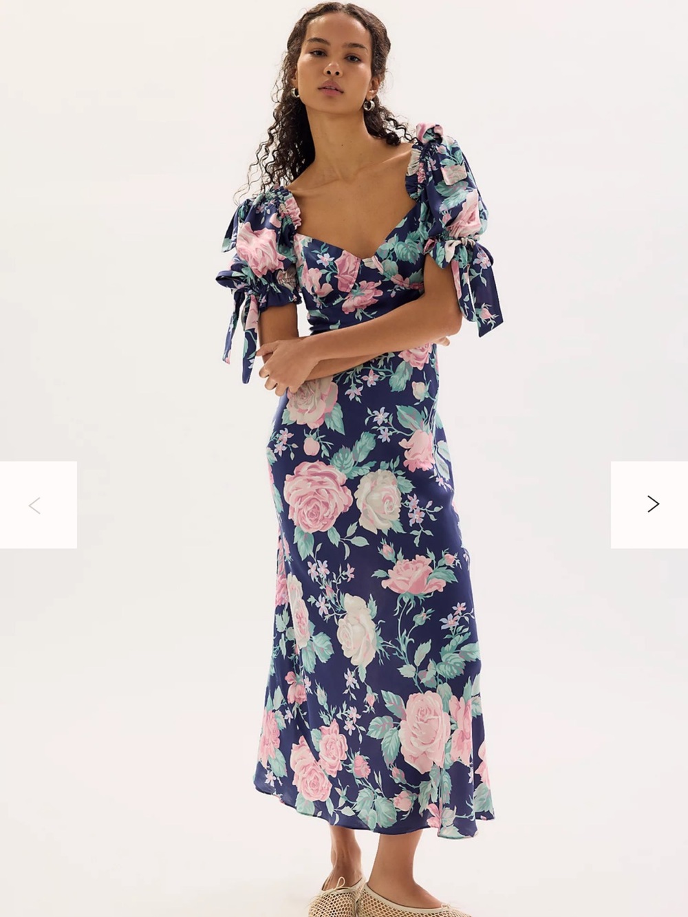 Selkie The Poet Printed Slip Dress